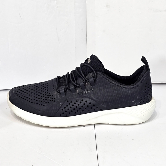 Crocs Junior J5 Men's Black Sneakers - Picture 7 of 9